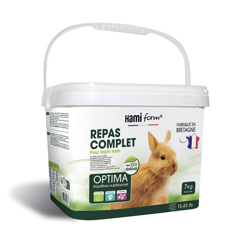 Hamiform - Repas Complet Optima pour Lapin Nain - 7Kg Image num&eacute;ro 1