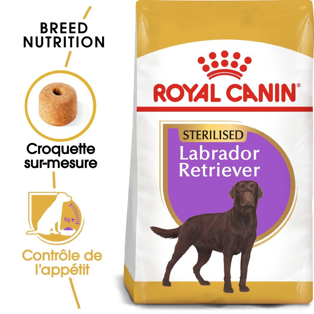 Royal Canin - Croquettes Labrador pour Chien St&eacute;rilis&eacute; - 12Kg Image num&eacute;ro 1