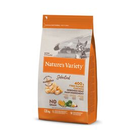 Nature's Variety - Croquettes Selected Kitten au Poulet pour Chaton - 1,25Kg