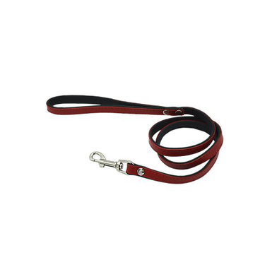 Comme Un Roi - Laisse Cuir So Funky Rouge / Noir pour Chien et Chat - 120cm