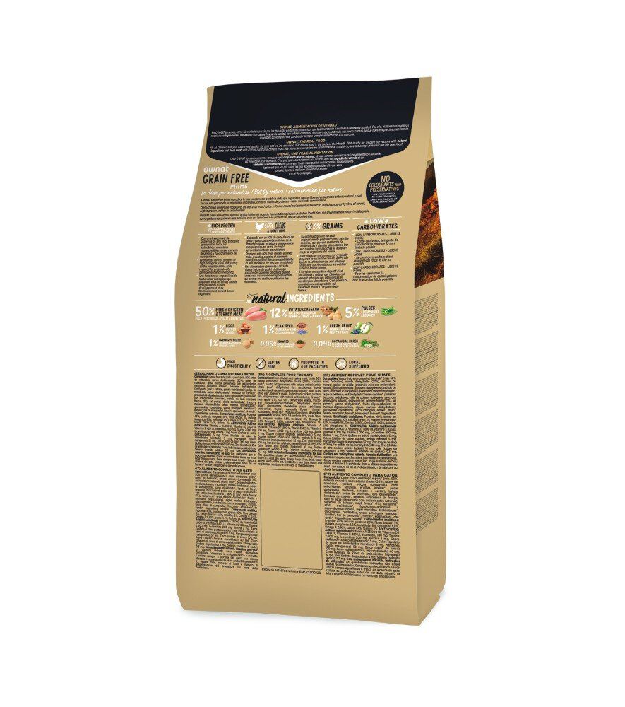 Ownat - Croquettes PRIME Grain Free Hair & Skin Care pour Chats - 3Kg Image num&eacute;ro 2