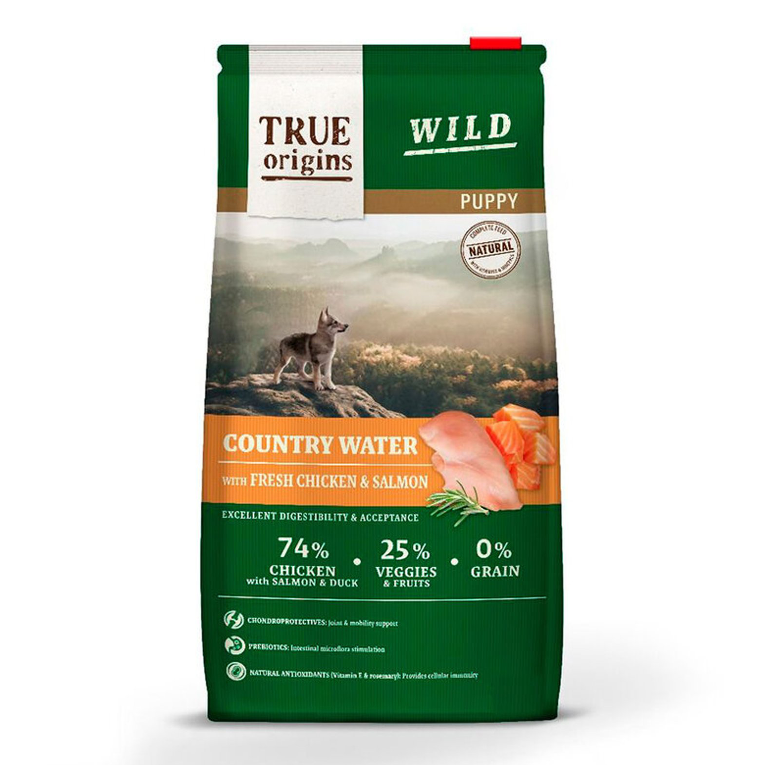 True Origins Wild - Croquettes Poulet & Saumon pour Chiots - 3Kg Image num&eacute;ro 1