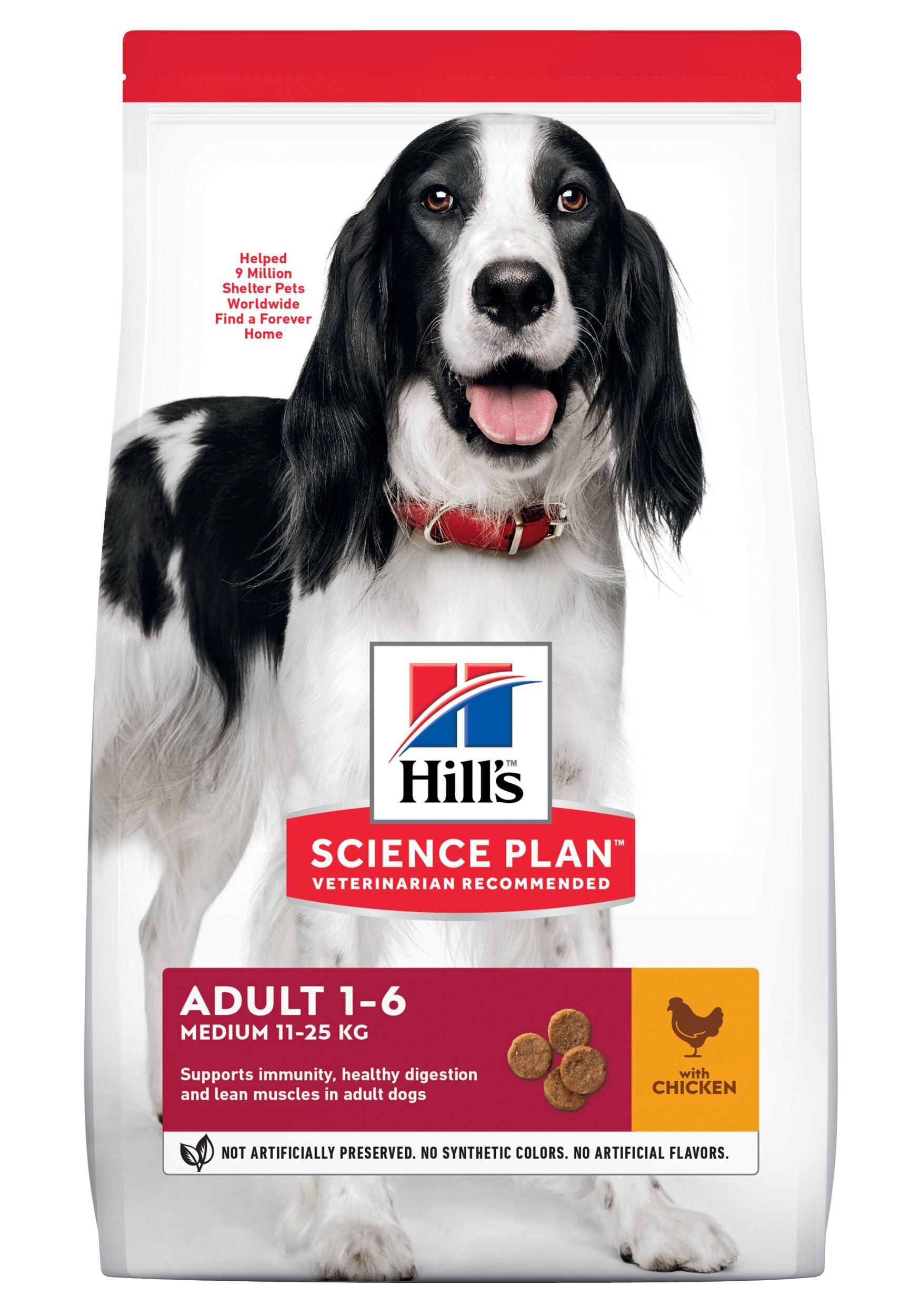 Hill's Science Plan - Adult Croquettes Pour Chien Au Poulet  -  2,5kg Image num&eacute;ro 1