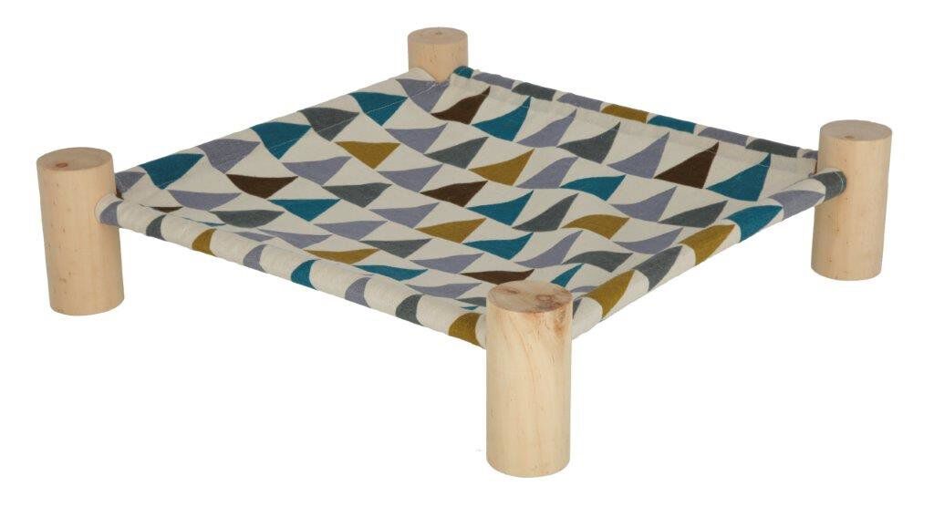 Kerbl - Hamac en Toile Bleu et Beige pour Lapin - 38cm Image num&eacute;ro 1