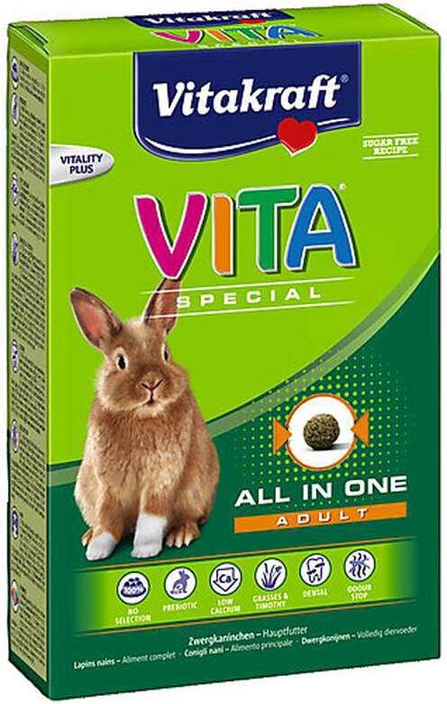 Vitakraft - Aliments Vita Spécial pour Lapins Nains - 600g image number null