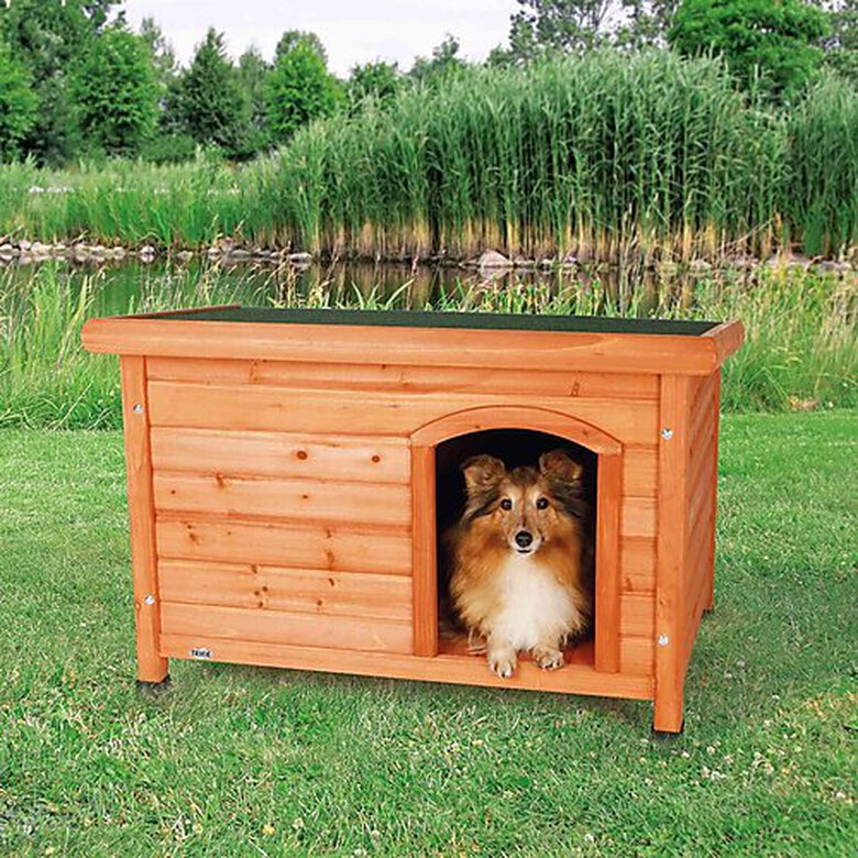 Trixie - natura niche pour chiens Classic à toit plat, S–M: 85 × 58 × 60 cm, brun image number null