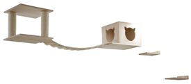 Kerbl - Espace de jeu pour chat Top nature/blanc max. 5 kg