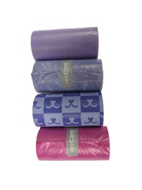 Nice Care - Sacs de Propreté Parfum Lavande - 4 rouleaux de 15 sacs