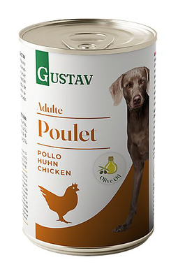 Gustav - Pâtée Adulte au Poulet pour Chiens - 400g