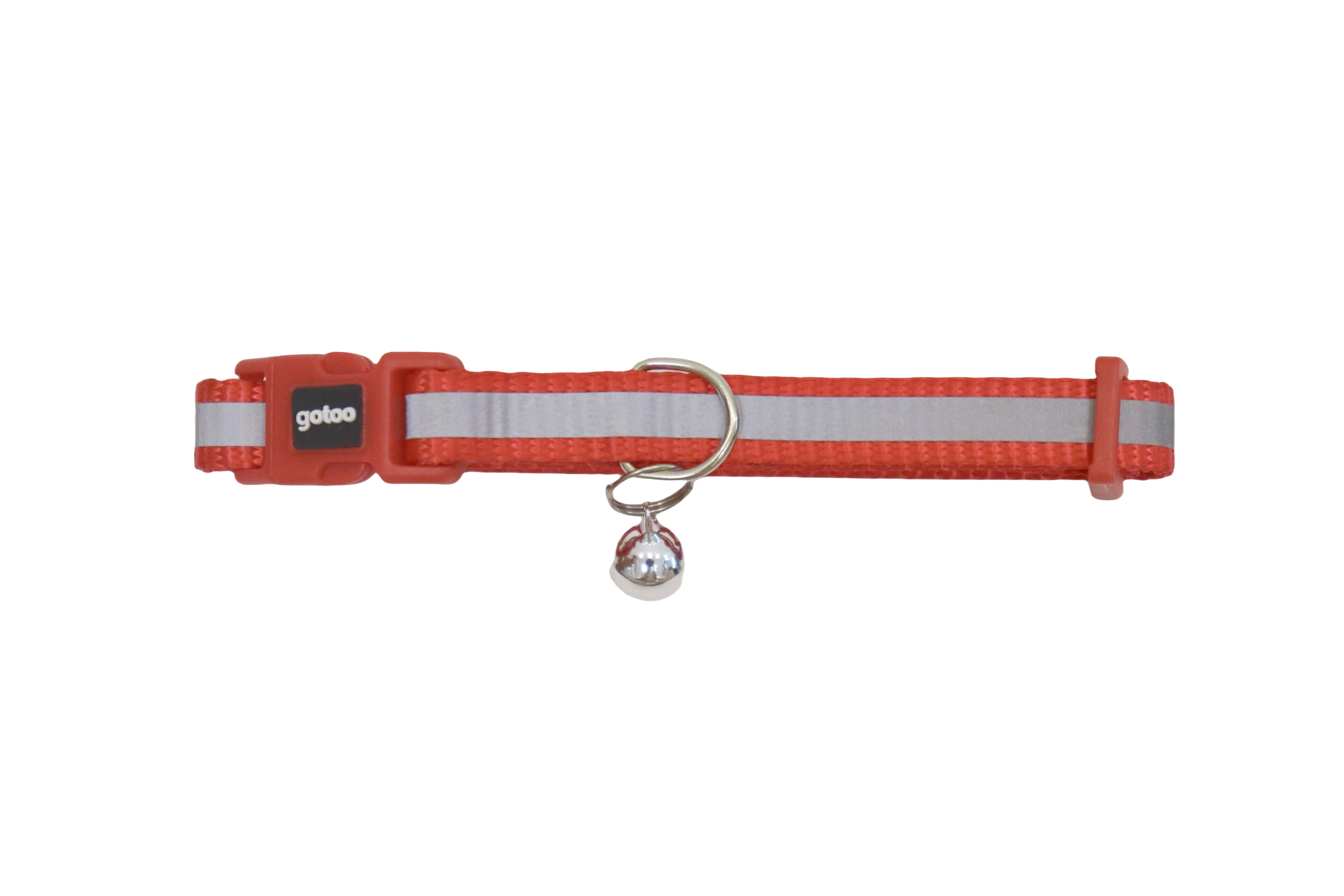 Gotoo - Collier en Nylon Premium  1x20-30cm pour Chat - Rouge Image num&eacute;ro 1