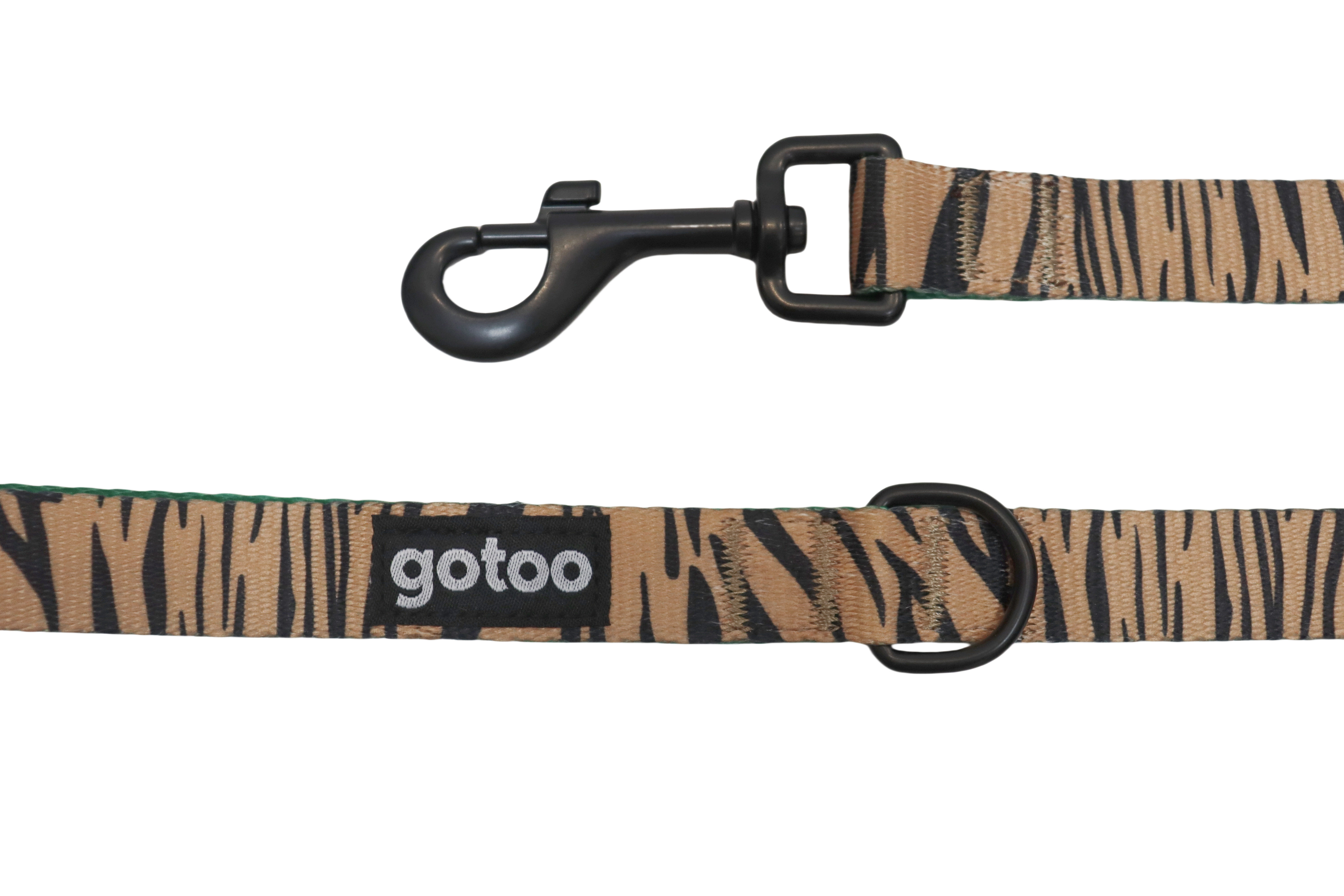 Gotoo - Laisse &agrave; Motif de Tigre Marron Image num&eacute;ro 2