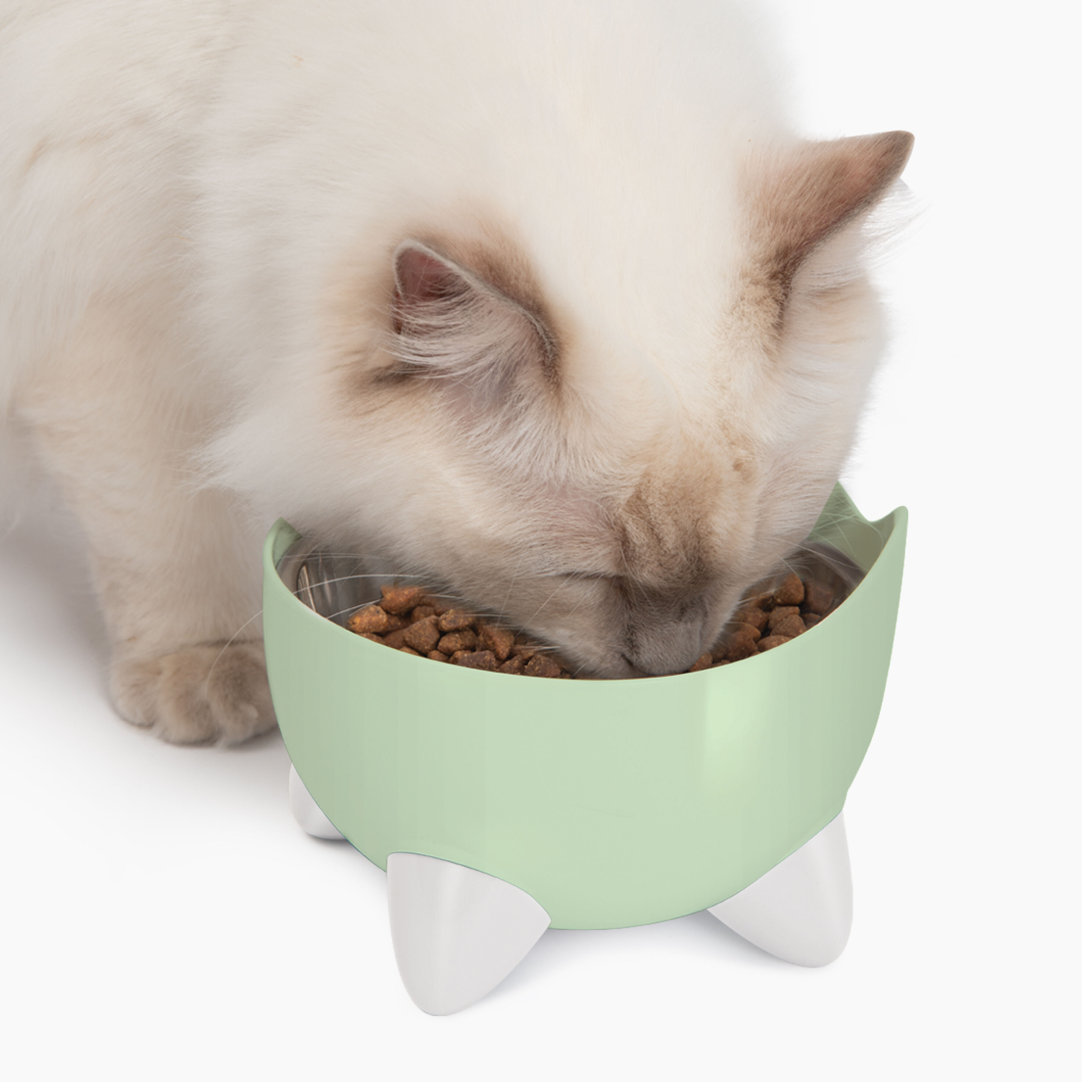 Catit - Kit Abreuvoir et Mangeoire Pixi Combo pour Chats - Vert Image num&eacute;ro 4