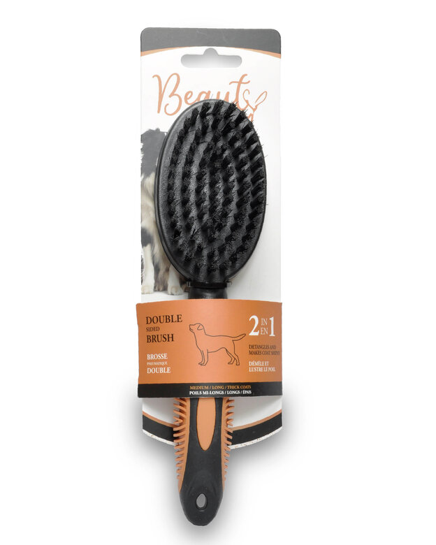 Beauty - Brosse Double pour Chien - S Image numéro 2 Beauty - Brosse Double pour Chien - S Image numéro 2