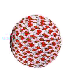 Wouapy - Balle de Noël Pelote Ruban Rouge pour Chiens - 22cm