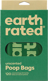 Earth Rated -  Sac Propreté Eco-Friendly sans Parfum avec Poignées - x120