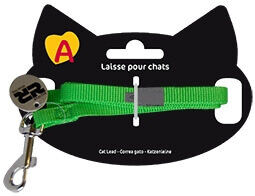 Animalis - Laisse Basic de 1,2m pour Chat - Vert Image num&eacute;ro 1