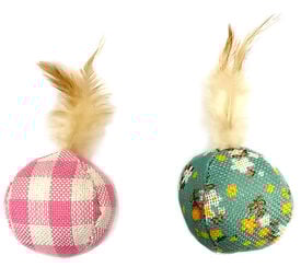Croci - Balle Plume avec Catnip pour Chats - 7cm