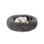 Leeby - Panier Donut en Velours C&ocirc;tel&eacute; Gris pour Chien - S Indicateur image num&eacute;ro 1