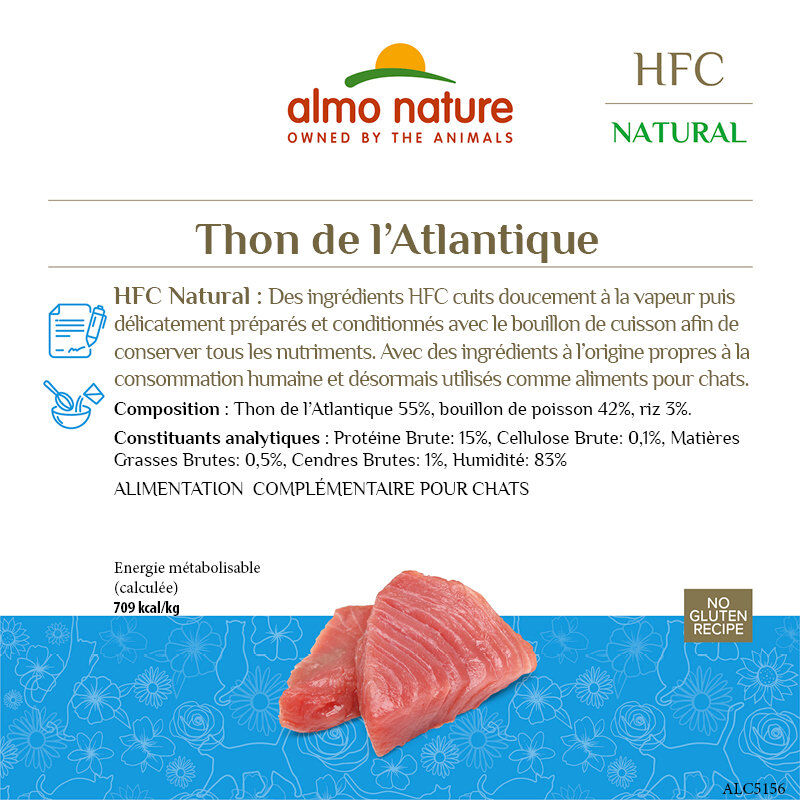 Almo Nature - P&acirc;t&eacute;e Hfc Natural Thon De L'atlantique - 280g Image num&eacute;ro 3