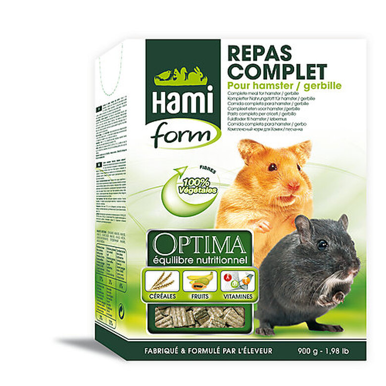 Hamiform - Repas Complet Optima pour Hamster et Gerbille - 900g image number null