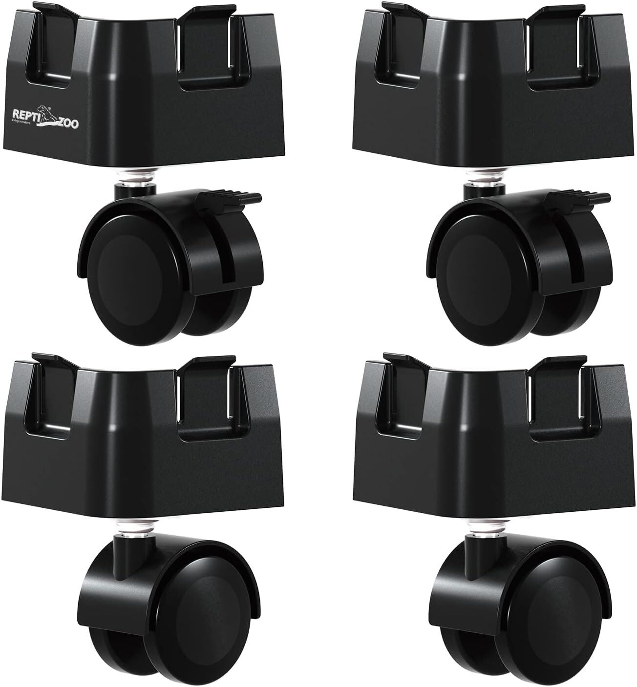 Reptizoo - Roulettes pour Terrarium RK - x4 Image num&eacute;ro 1