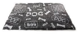 Martin Sellier - Tapis Plat Petbed Dog Gris et Blanc pour Chien