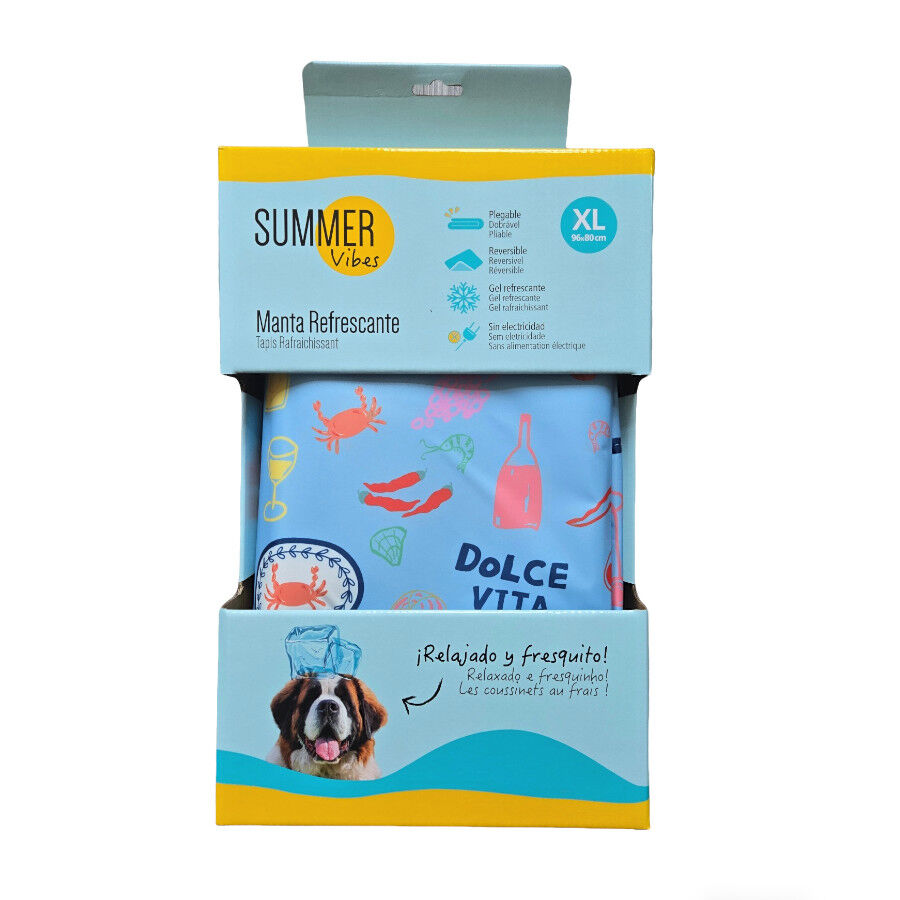 Summer Vibes - Tapis Rafra&icirc;chissant Motifs Dolce Vita pour Chiens - XL Image num&eacute;ro 5
