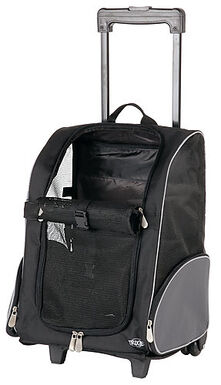 Trixie - Trolley Poussette de Transport sur Roulettes pour Chien et Chat