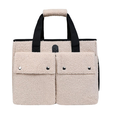 Wouapy - Sac Baroudeur Ecru pour Chiens - 40x21x30cm