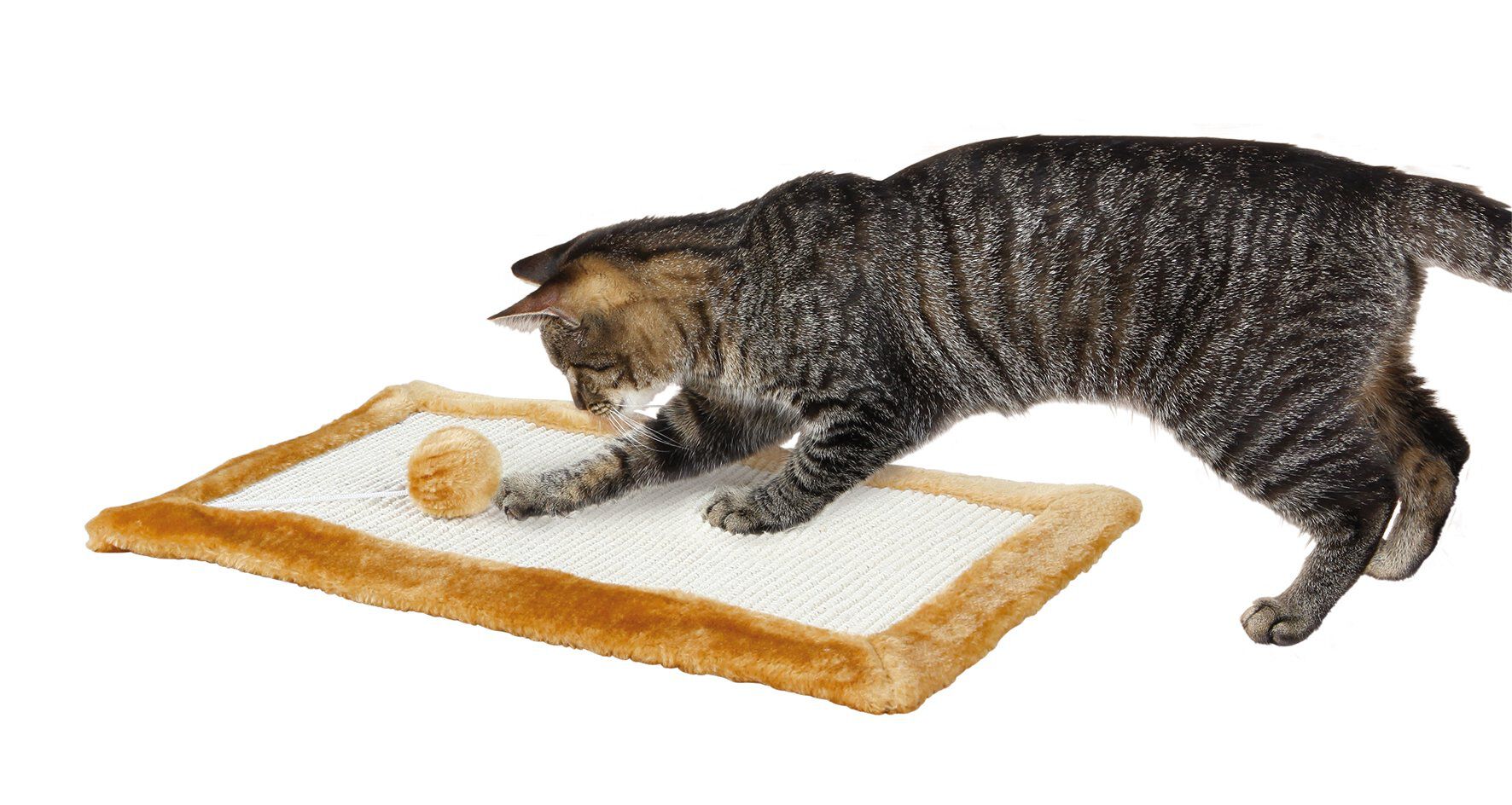 Trixie - Griffoir avec Bords Peluche pour Chat Image num&eacute;ro 1