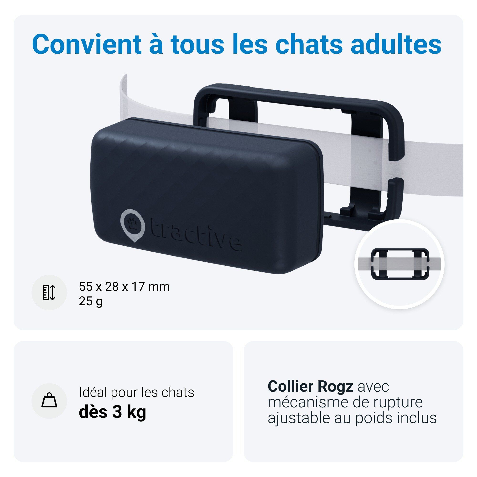 Tractive - Traceur GPS CAT mini pour Chats - 25g Image num&eacute;ro 7
