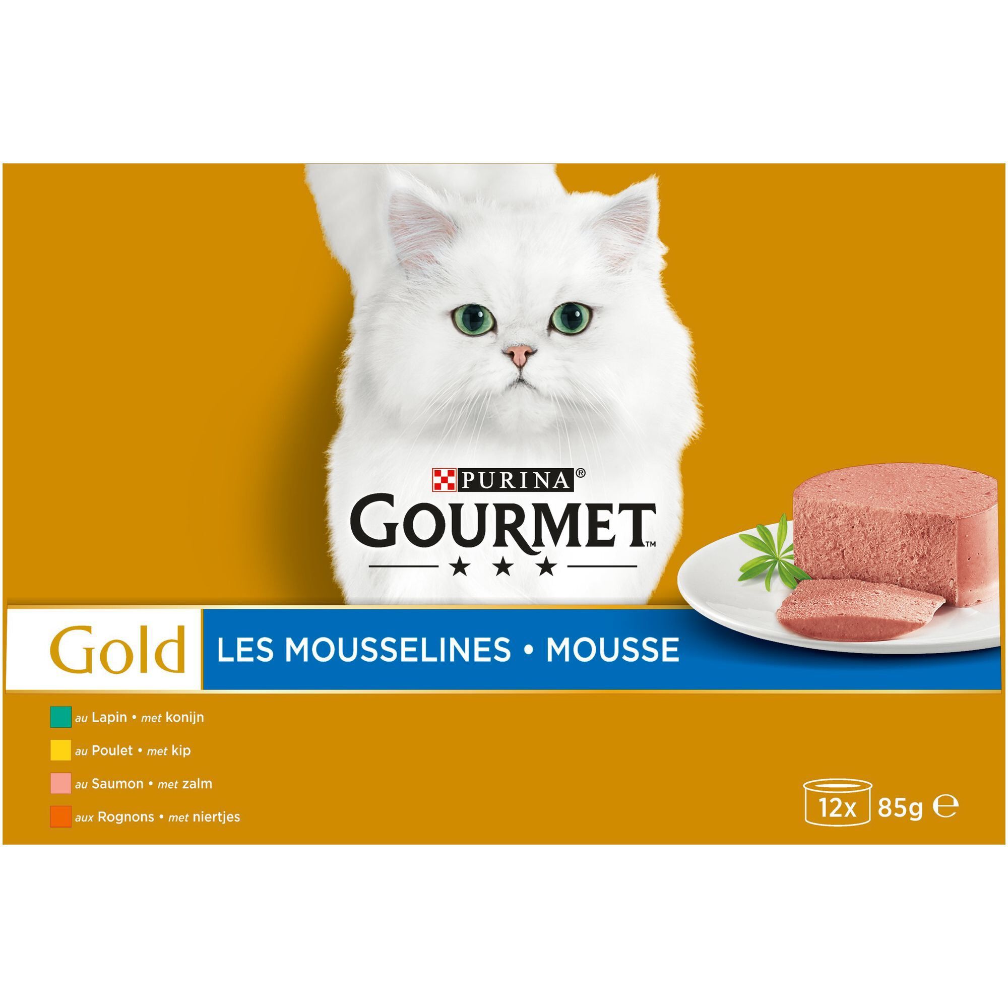 Gourmet - Bo&icirc;te Gold Les Mousselines pour Chat - 12x85g Image num&eacute;ro 2