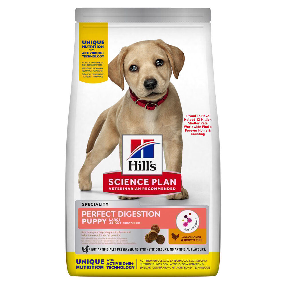 Hill's Science Plan - Puppy Perfect Digestion Croquettes Pour Chiot De Grande Race  - 12kg Image num&eacute;ro 1