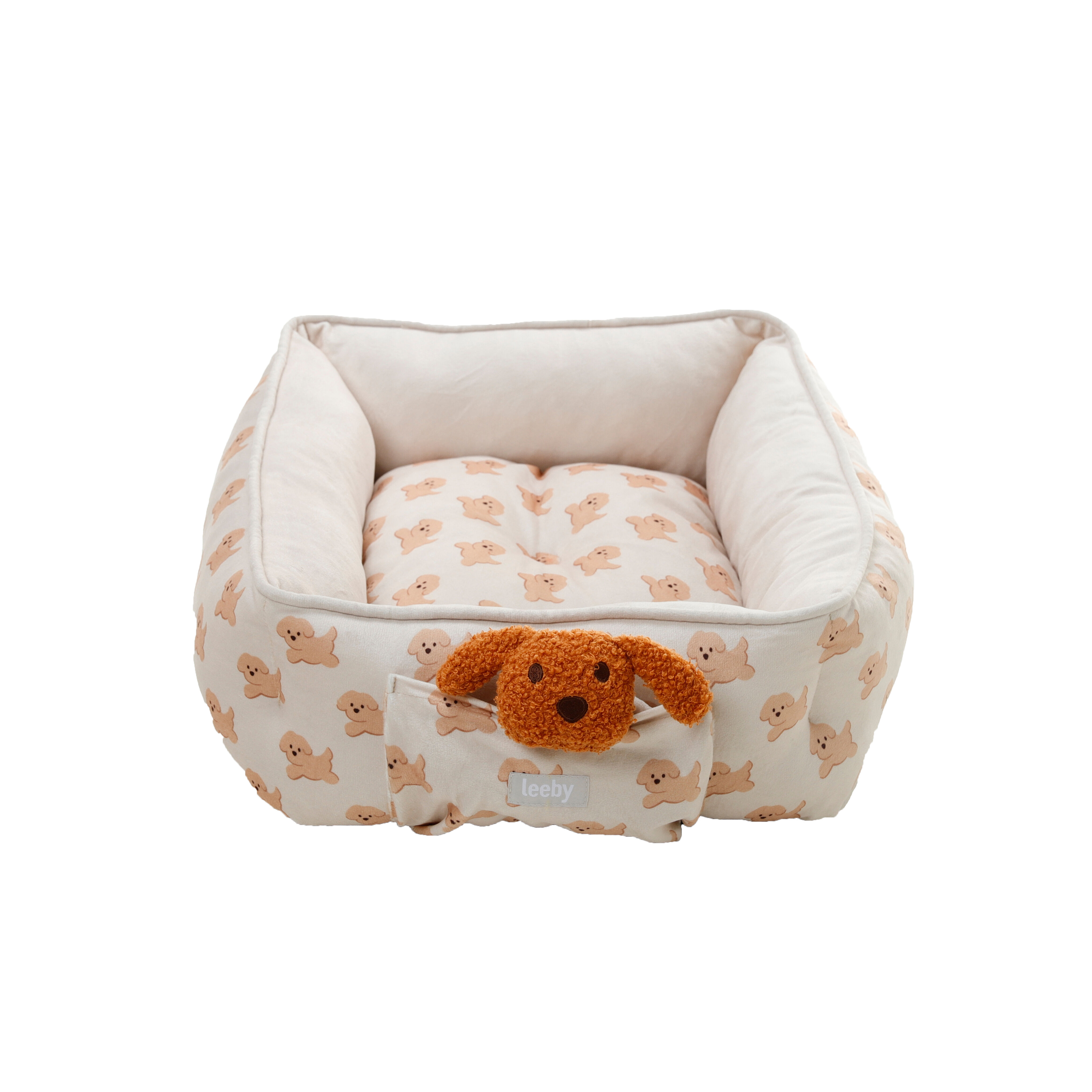 Leeby - Sofa Doudou Chiot pour Chiots - Blanc Image num&eacute;ro 2