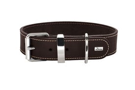 Hunter - Collier Aalborg Special en Cuir de Boeuf Marron pour Chiens