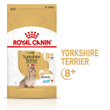 Royal Canin - Croquettes Yorkshire Terrier Adult 8+ pour Chiens Seniors - 1,5Kg