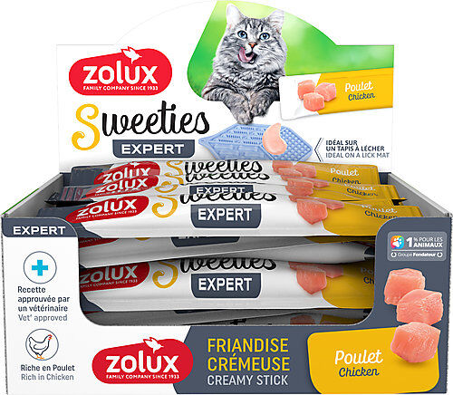 Zolux - Friandise Sweeties Expert Stick au Poulet pour Chats - 13g Image num&eacute;ro 1