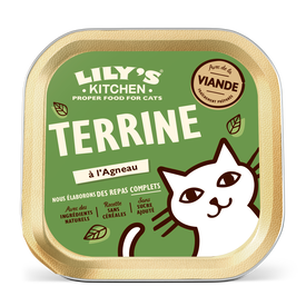 Lily's Kitchen - Terrine Recette sans C&eacute;r&eacute;ales &agrave; l'Agneau pour Chats Adultes - 85g
