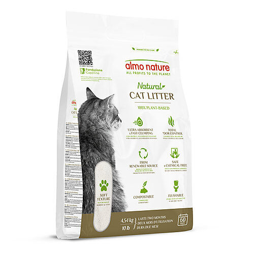 Almo Nature -  Liti&egrave;re Ecologique Catlitter pour Chats - 4,54Kg Image num&eacute;ro 1