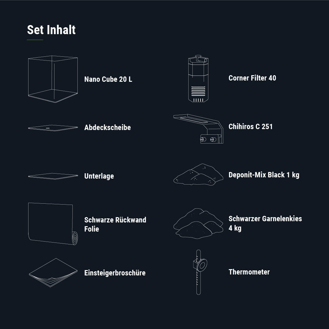 Dennerle - Mini Aquarium Nano Cube Complete - 20L Image num&eacute;ro 6