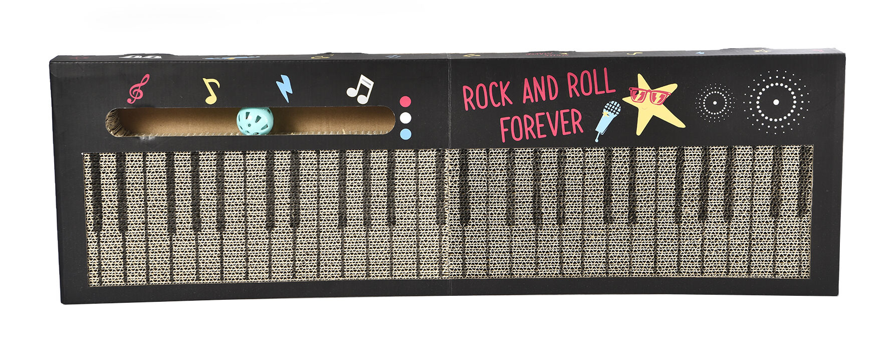 Leeby - Griffoir Funny Clavier Piano en Carton pour Chats - 80x25cm Image num&eacute;ro 2