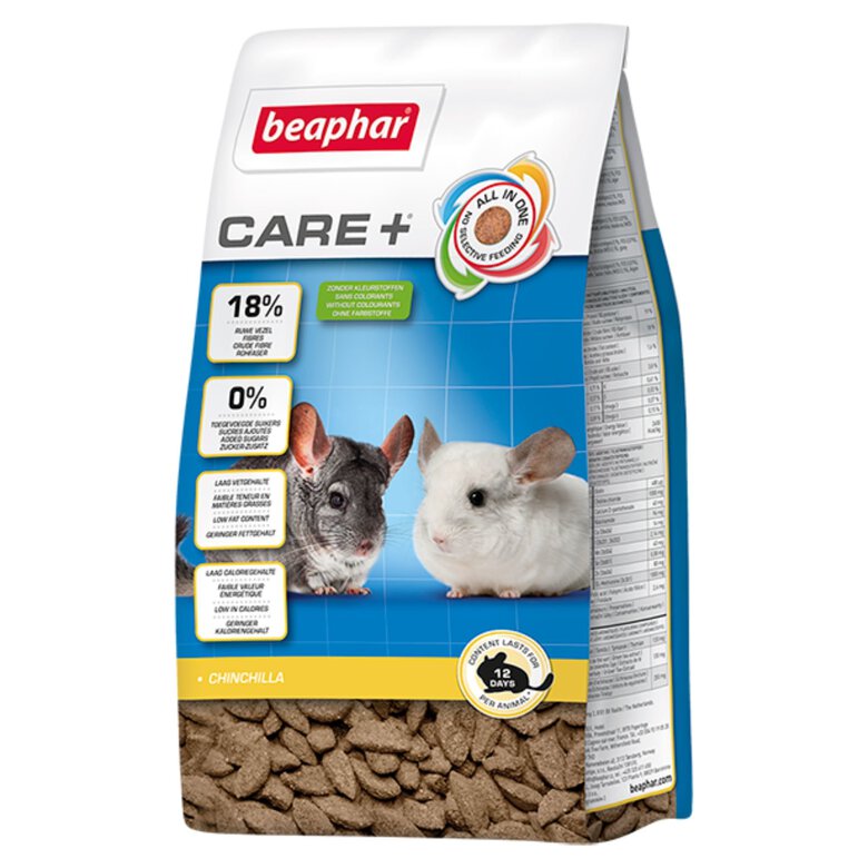 Beaphar - CARE+ alimentation premium complète extrudée All-in-one pour chinchilla - 250 g image number null