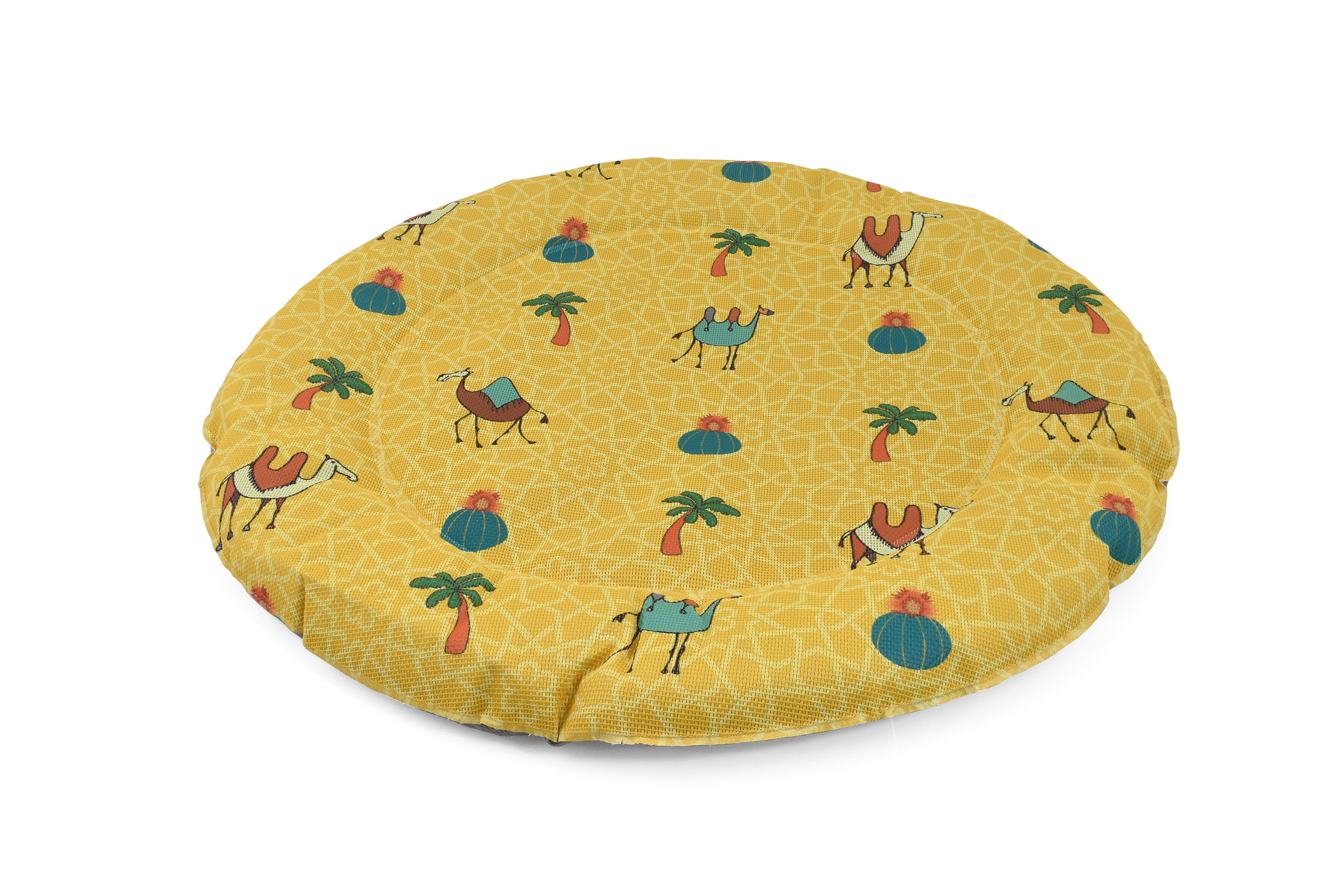 Summer Vibes - Tapis Rond Jaune pour Chats - 50cm Image num&eacute;ro 2