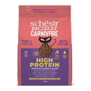 Schesir - Croquettes Born Carnivore Hareng et Poulet - 1,25Kg