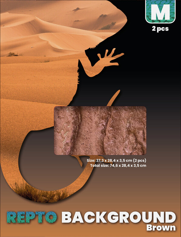 Repto - Décor de Fond Background Brown M - 76x30x30cm Image numéro 2 Repto - Décor de Fond Background Brown M - 76x30x30cm Image numéro 2