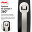 Flexi - Laisse &agrave; Enrouleur Comfort Sangle L pour Chiens - 5m / Noir Indicateur image num&eacute;ro 6