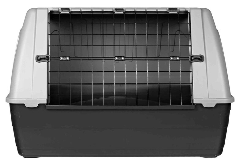 Trixie - Box de Transport Journey Noir/Gris - M : 88 x 58 x 51 cm Image numéro 1 Trixie - Box de Transport Journey Noir/Gris - M : 88 x 58 x 51 cm Image numéro 1