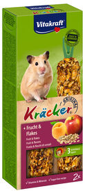 Vitakraft - Friandises Kräcker aux Fruits et Flocon pour Hamsters - x2