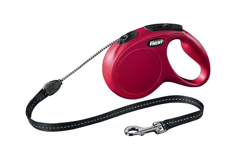 Flexi - Laisse Classic avec Cordon Rouge pour Chien - M 8m Image numéro 1 Flexi - Laisse Classic avec Cordon Rouge pour Chien - M 8m Image numéro 1