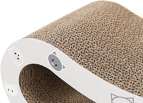 Trixie - Griffoir vague Mimi en carton catnip gris - 50 x 9 x 23 cm Image num&eacute;ro 4